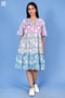 Mulmul Cotton Runway Dress In Block Print